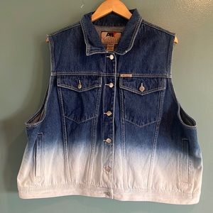 AB Americana Blues Blue Ombré Men’s Denim Vest 3x